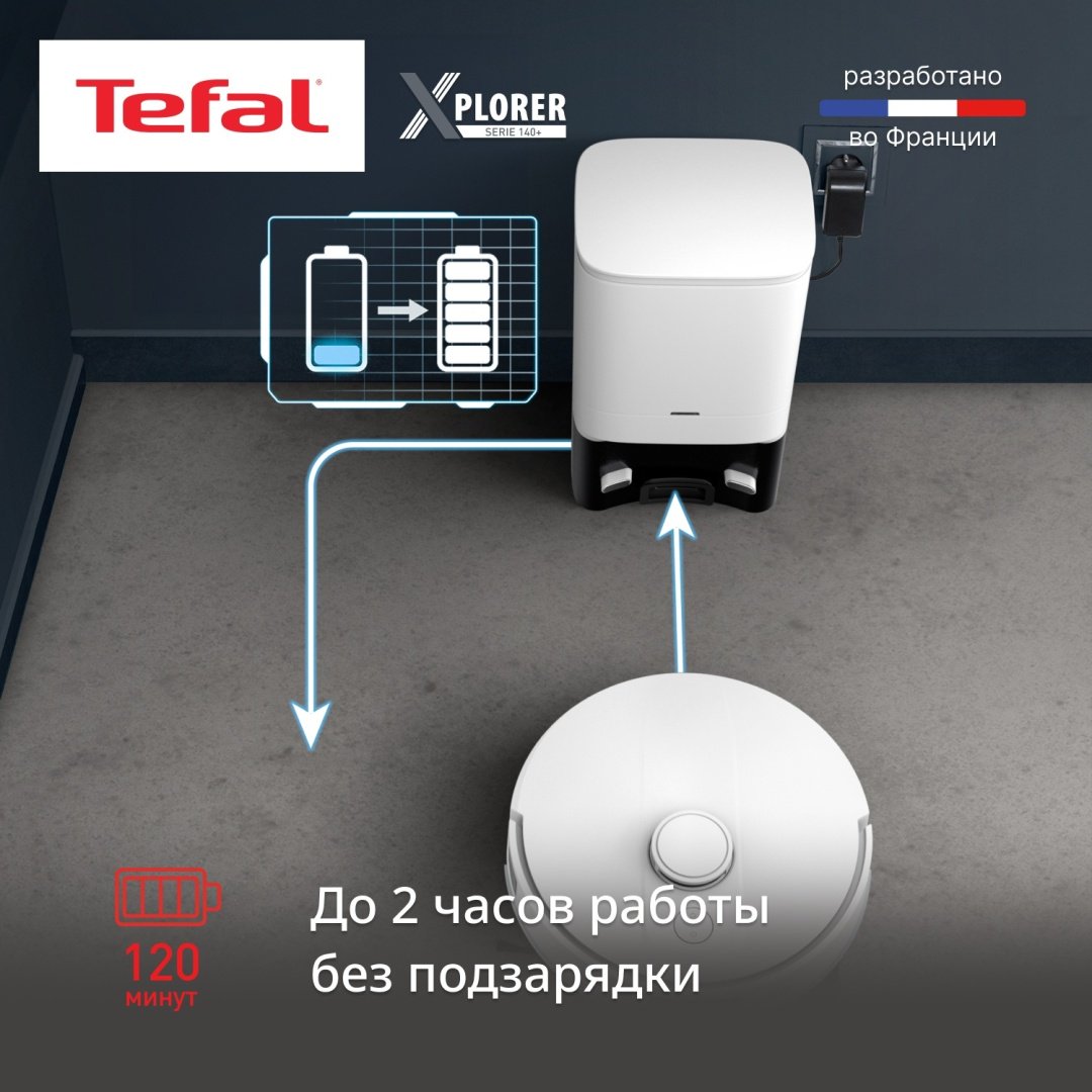 Робот-пылесос Tefal RG9197WH белый купить,NaN
