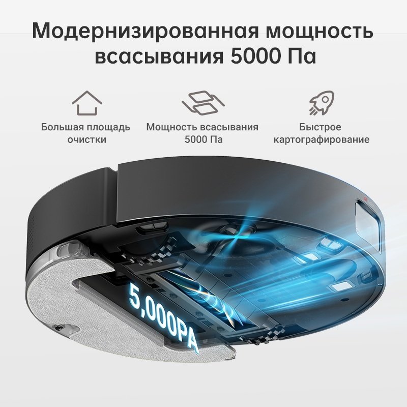 Робот-пылесос DREAME D10s Plus черный