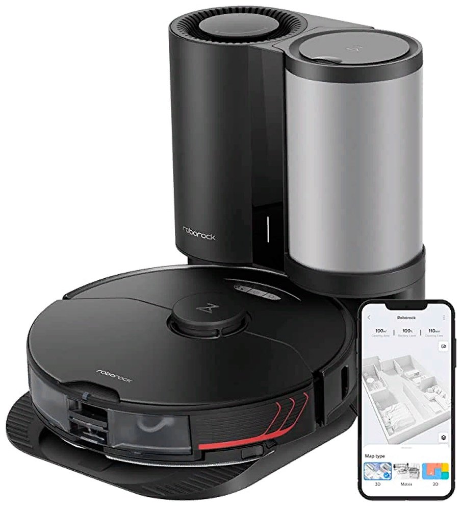Робот-пылесос Roborock S7 MaxV Plus черный купить,NaN