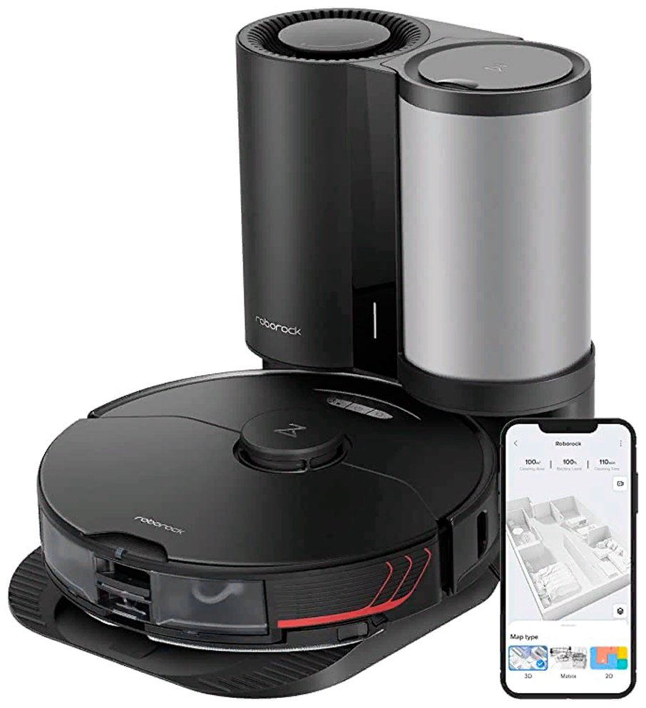 Робот-пылесос Roborock S7 MaxV Plus черный купить,NaN