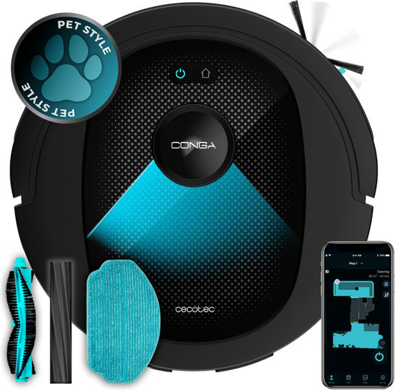 Робот-пылесос Cecotec Conga 8490 Ultimate Ultra Power черный - ForteMarket Робот-пылесос Cecotec Conga 8490 Ultimate Ultra Power черный купить,184031