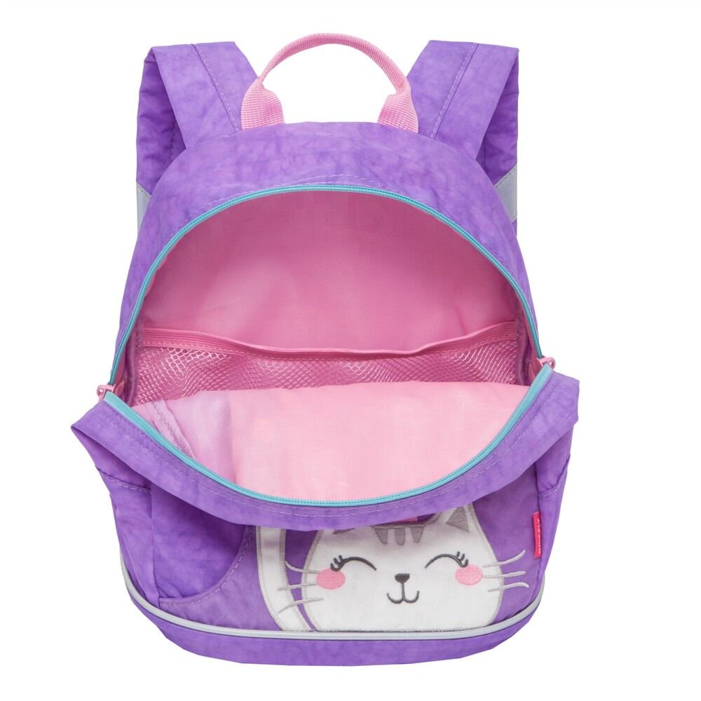 Рюкзак Grizzly для дошкольников для девочки Kids Cat лаванда купить,NaN