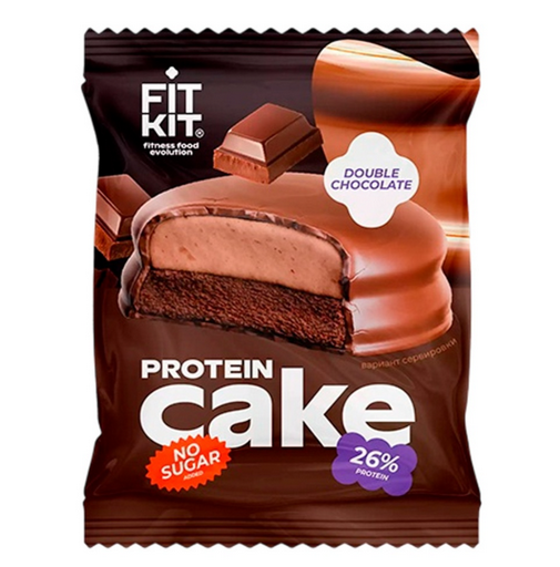 Печенье протеиновое Fit Kit с суфле двойной шоколад 50 гр