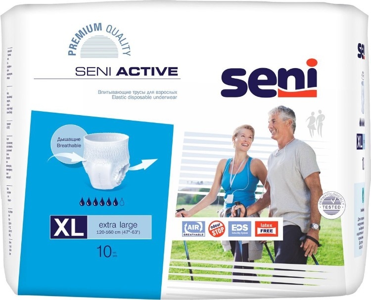 Подгузники трусы Seni для взрослых Active Extra Large  XL 10 шт