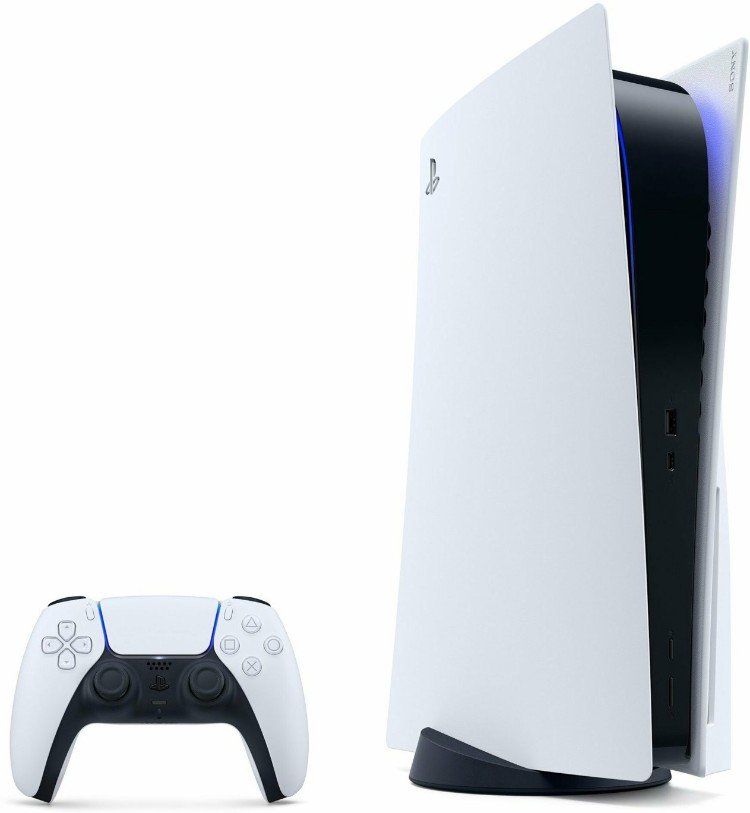 Sony PlayStation 5 825GB белый + 2 геймпада + FIFA23 + MK11 + GTA5 + UFC4