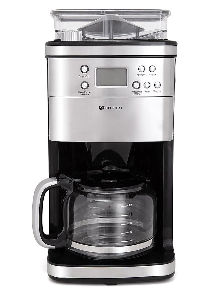 Кофемашина Kitfort KT-705 серебристая  купить,99090