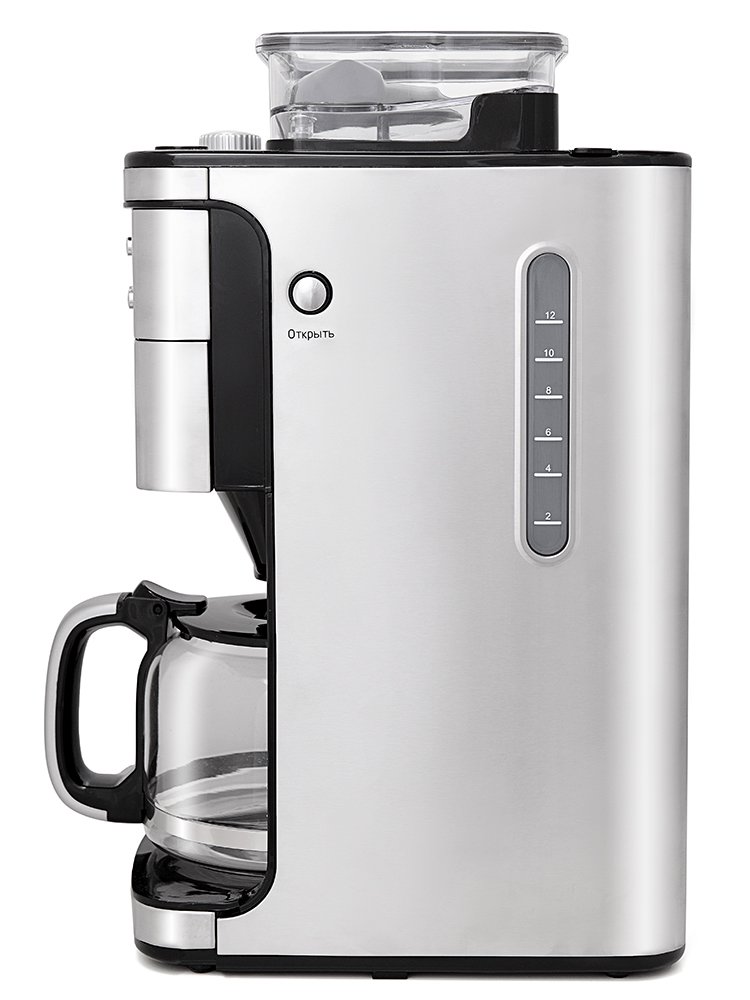 Кофемашина Kitfort KT-705 серебристая - ForteMarket Кофемашина Kitfort KT-705 серебристая купить,0