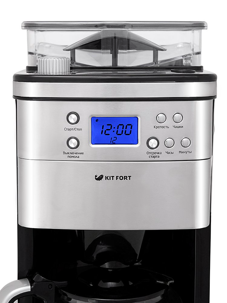 Кофемашина Kitfort KT-705 серебристая  купить,99090
