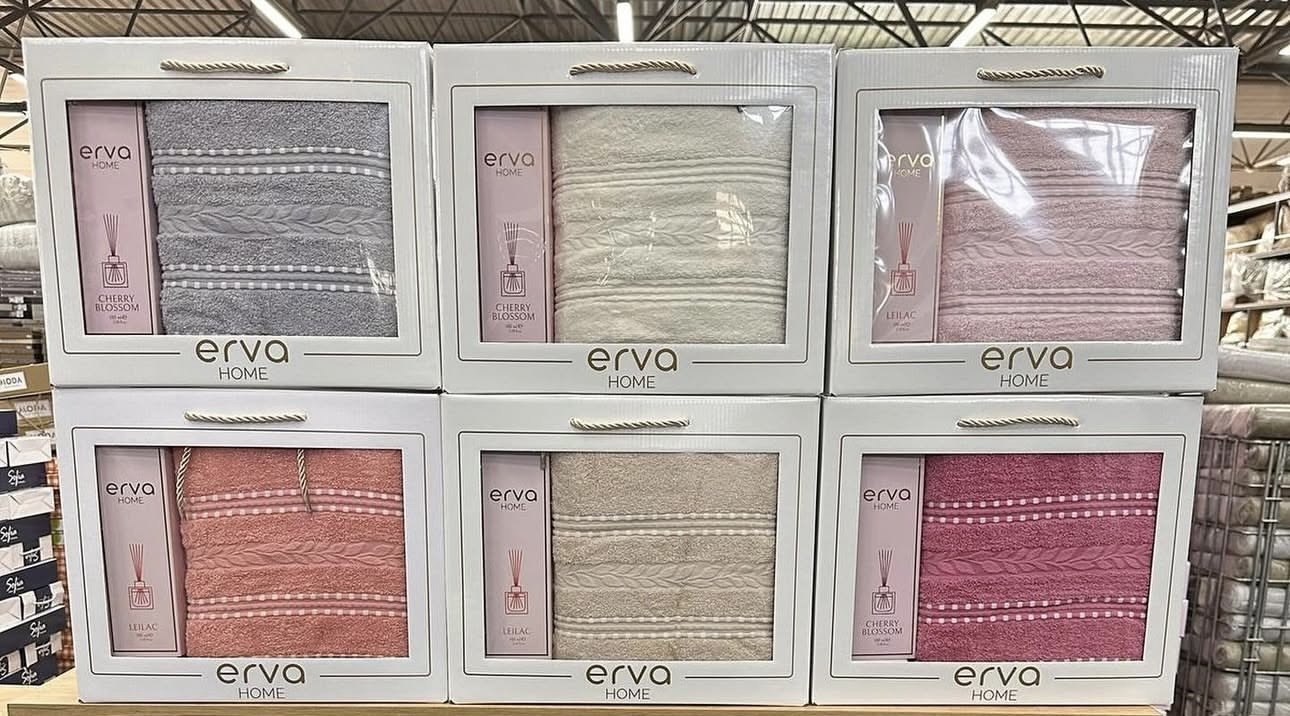 ERVA HOME полотенце AY-LIN 140x70 см 1 шт, хлопок