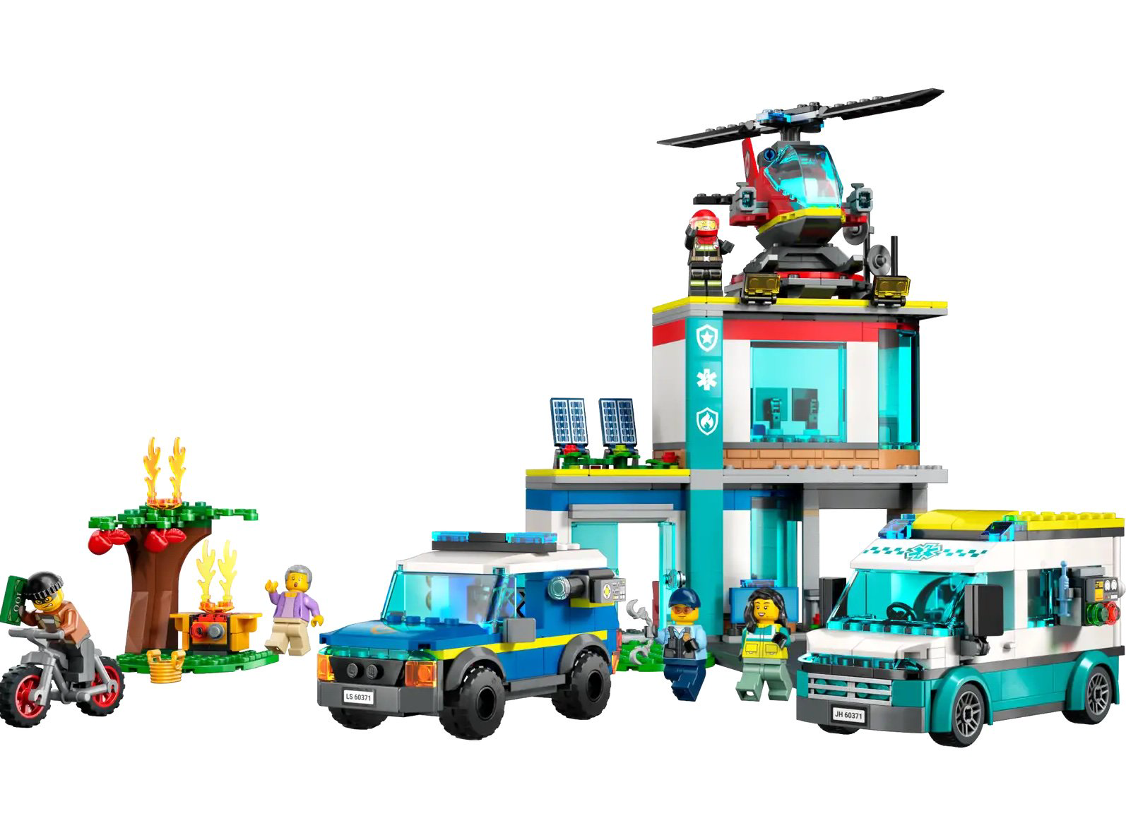 Конструктор Lego City Штаб аварийных транспортных средств 60371 706 деталей купить,NaN