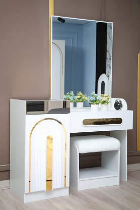 Гарнитур спальный Mebel Luxe Айлин белый с золотом купить,NaN