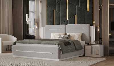 Гарнитур спальный Mebel Luxe Фабиана серо-белый  купить,NaN