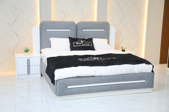 Гарнитур спальный Mebel Luxe Фабиана серо-белый  купить,NaN