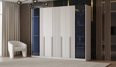 Гарнитур спальный Mebel Luxe Фабиана серо-белый  купить,NaN