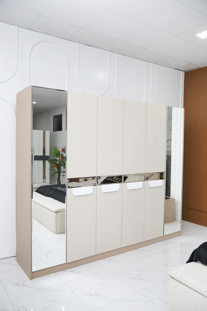 Гарнитур спальный Mebel Luxe Кавелла бежевый купить,NaN
