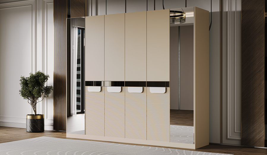 Гарнитур спальный Mebel Luxe Кавелла бежевый купить,NaN