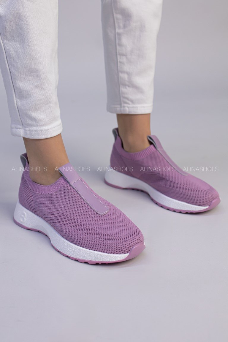 Слипоны alinashoes purple 36 купить,NaN