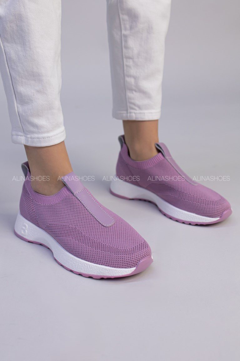 Слипоны alinashoes purple 36 купить,NaN