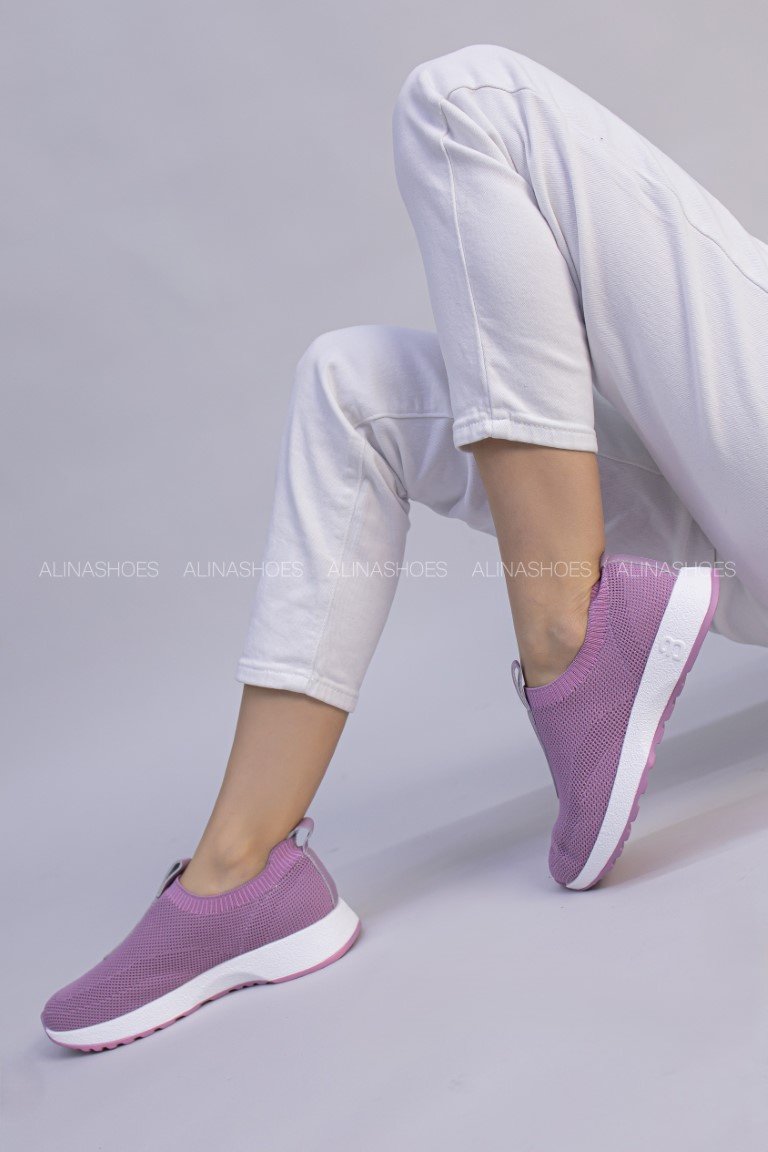 Слипоны alinashoes purple 36 купить,NaN
