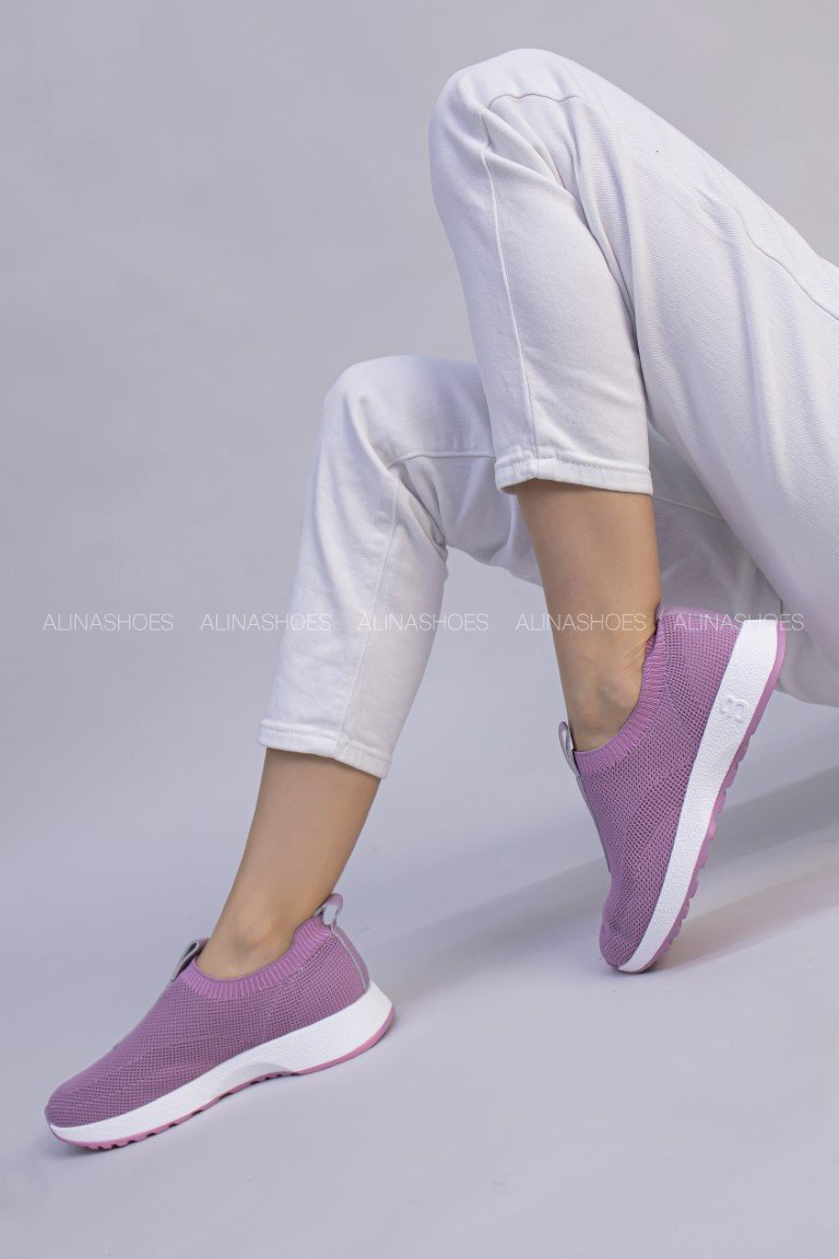 Слипоны alinashoes purple 36 купить,NaN
