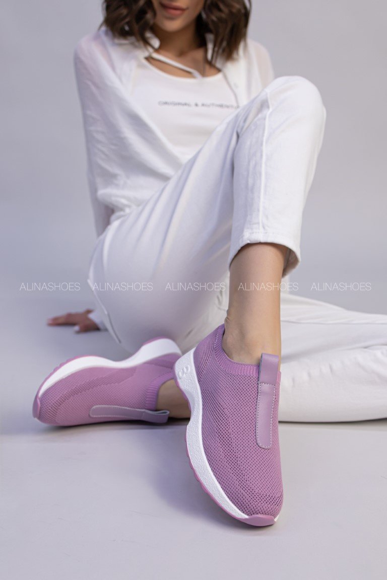 Слипоны alinashoes purple 36 купить,NaN