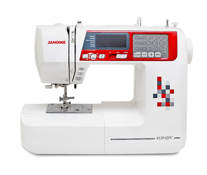 Швейная машина Janome 4120QDC красный