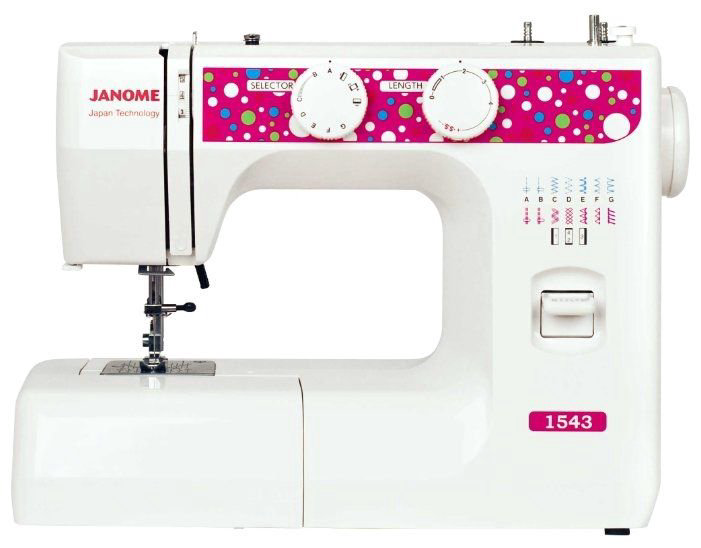 Швейная машина Janome 1543 белая купить,NaN