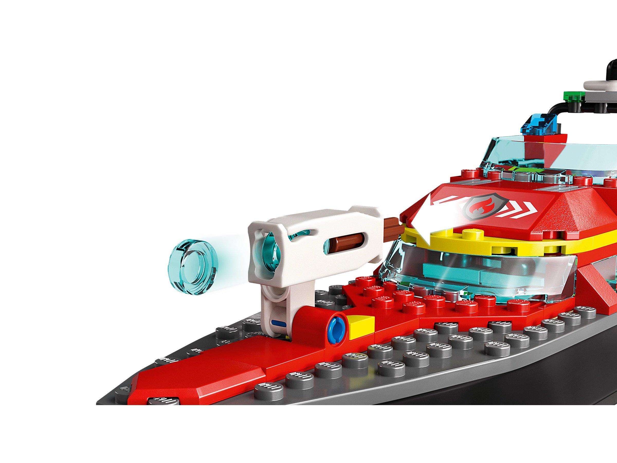 Конструктор Lego City Пожарно-спасательная лодка 60373 144 деталей