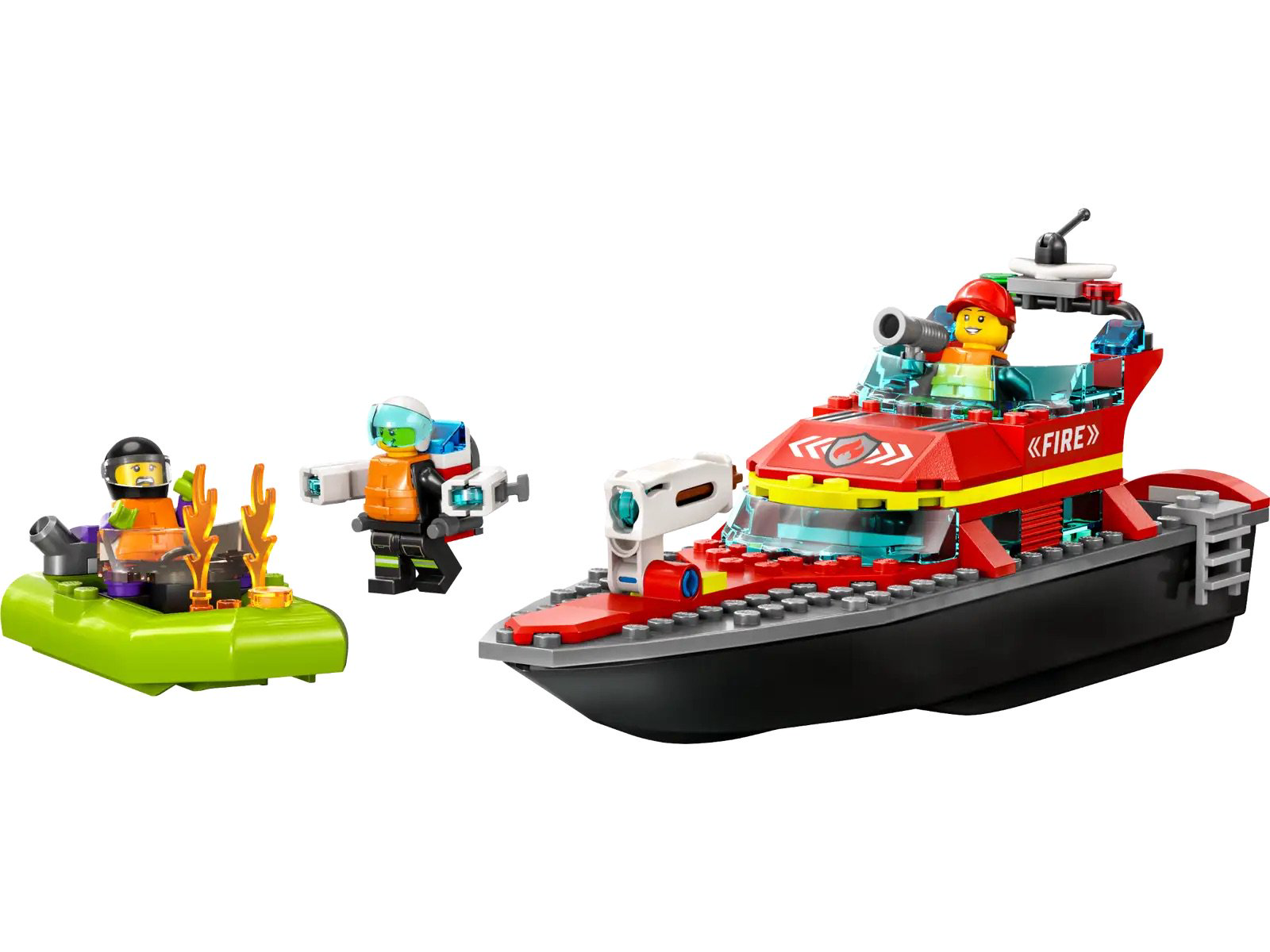 Конструктор Lego City Пожарно-спасательная лодка 60373 144 деталей купить,NaN