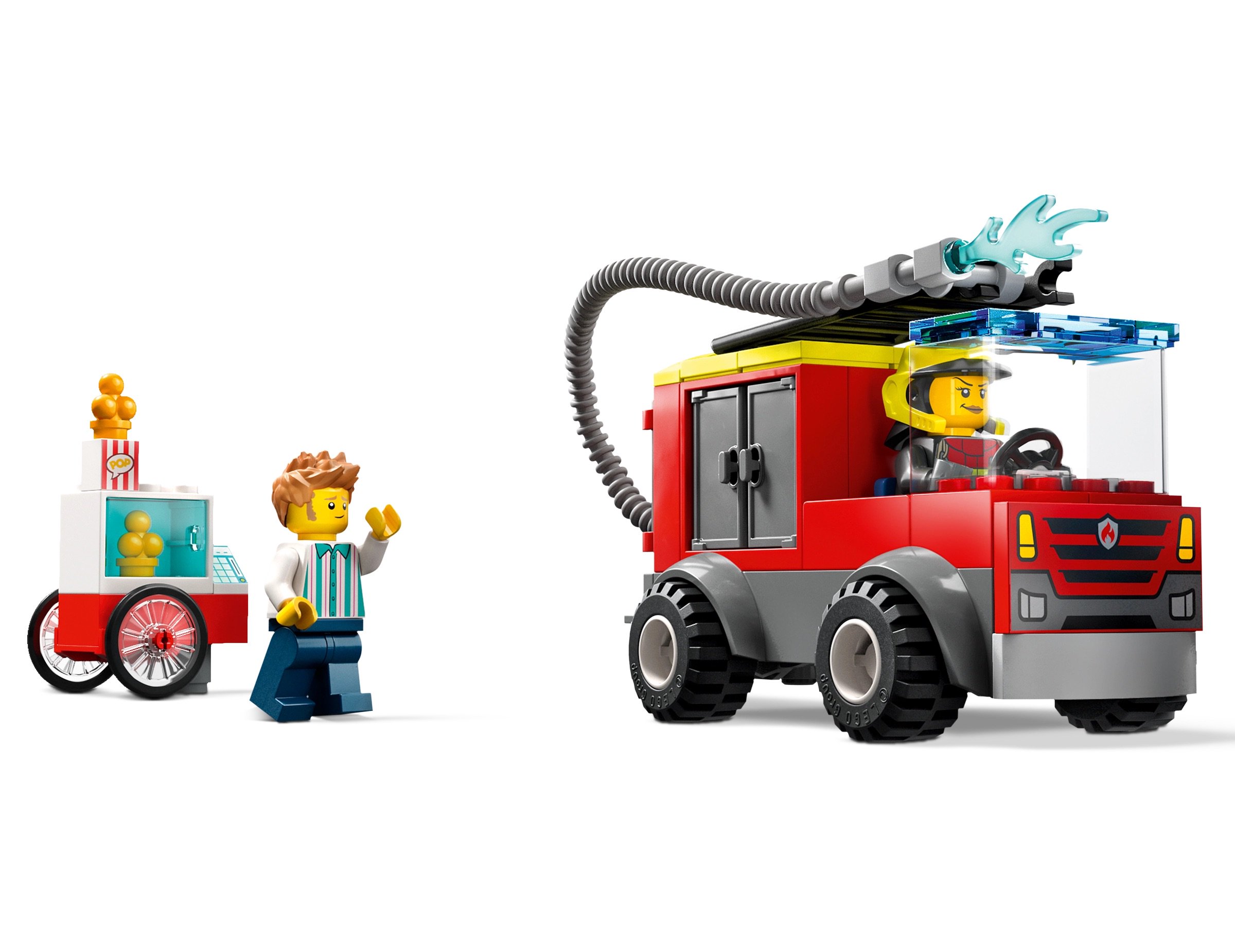 Конструктор Lego City Пожарная часть и пожарная машина 60375 153 детали купить,0