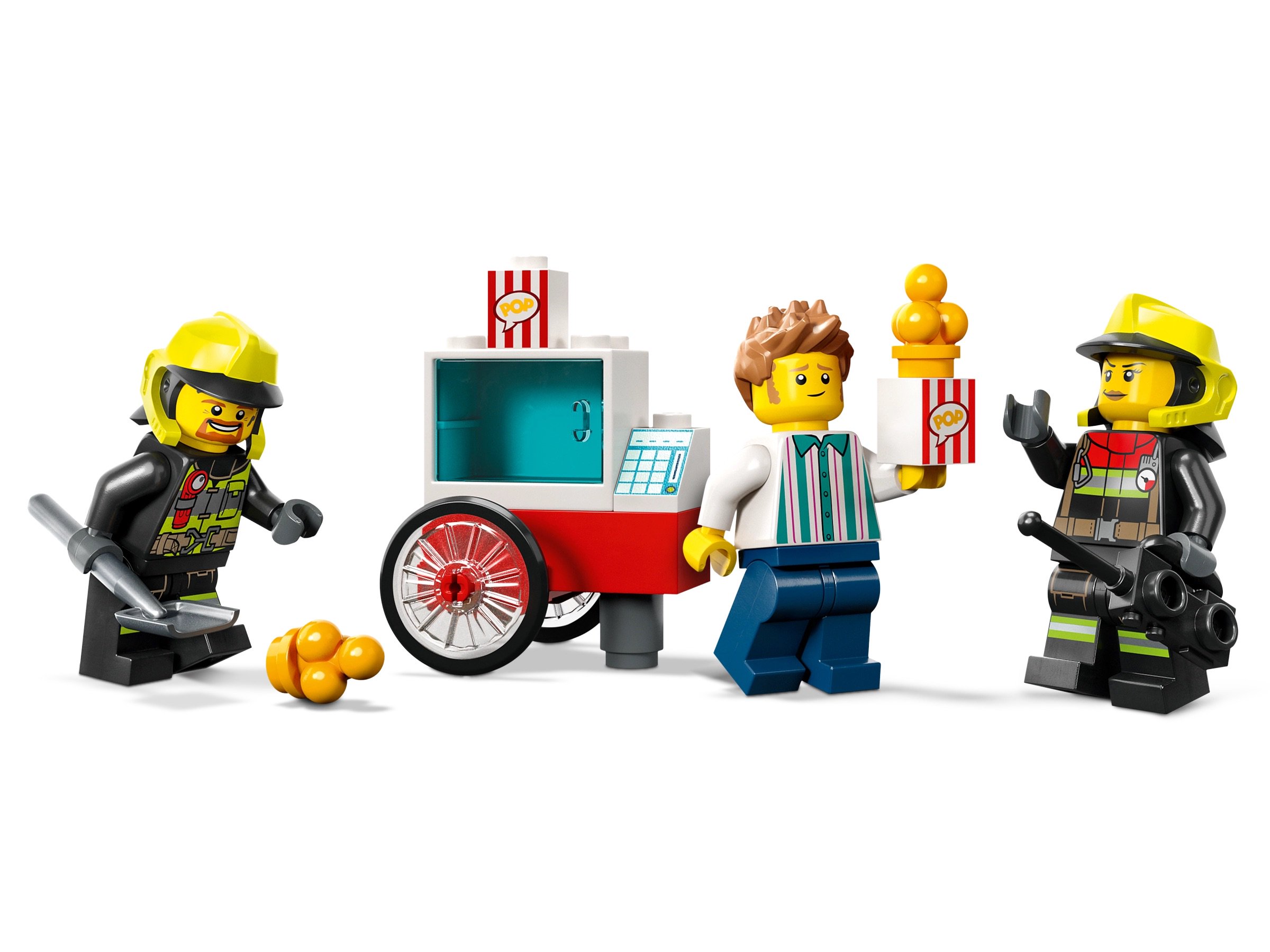 Конструктор Lego City Пожарная часть и пожарная машина 60375 153 детали купить,0
