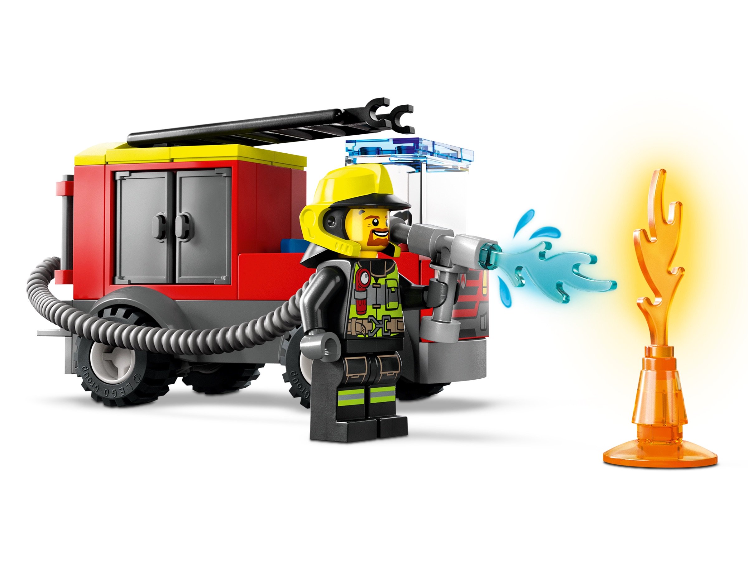 Конструктор Lego City Пожарная часть и пожарная машина 60375 153 детали купить,0
