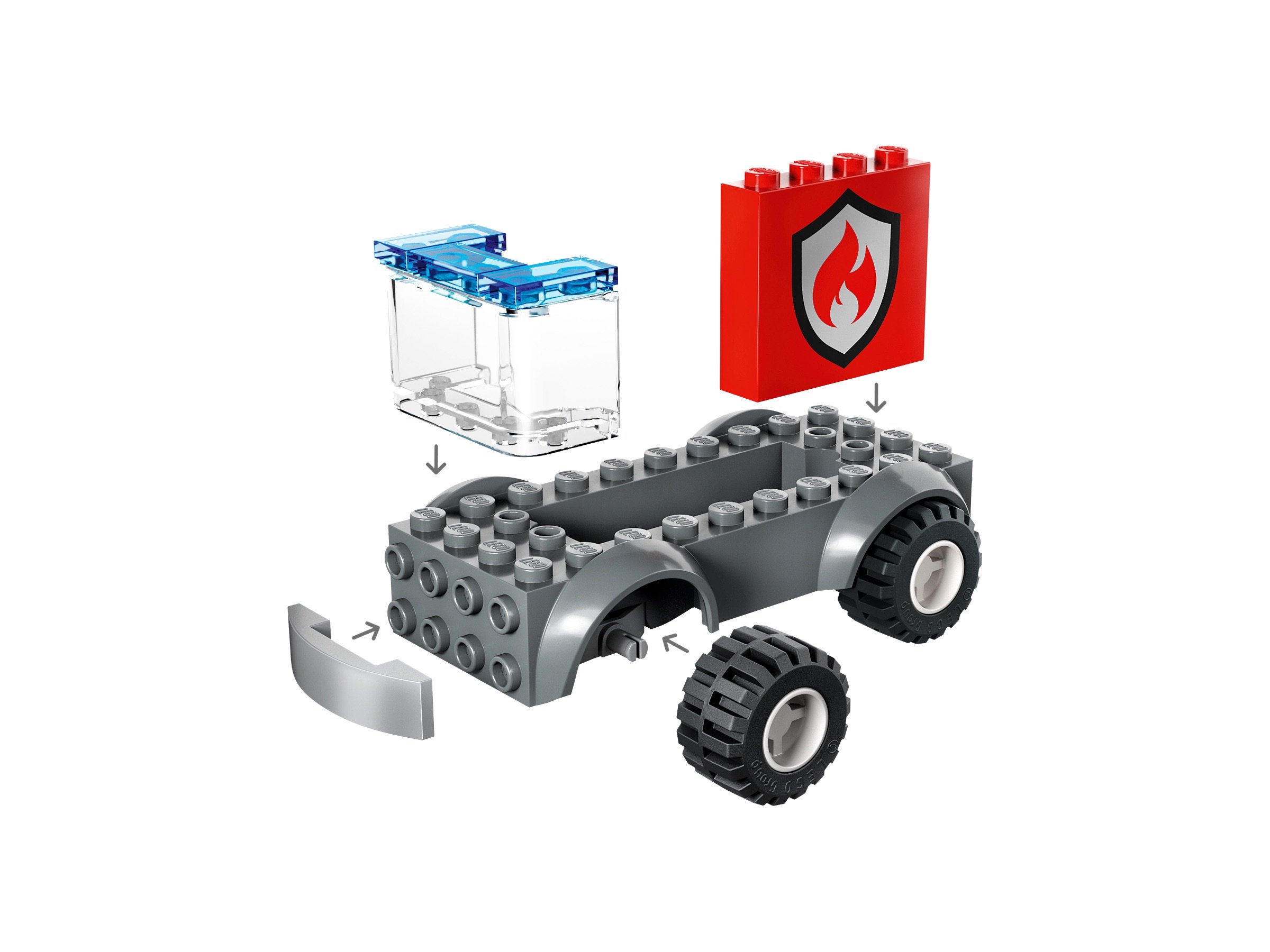 Конструктор Lego City Пожарная часть и пожарная машина 60375 153 детали купить,0