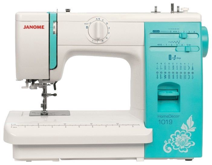 Швейная машина Janome HomeDecor 1019 голубая
