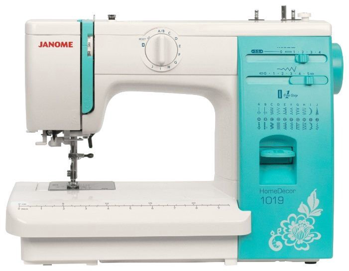 Швейная машина Janome HomeDecor 1019 голубая