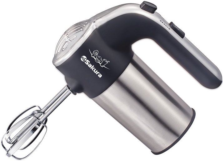 Миксер Sakura SA-6331SBK серебристый