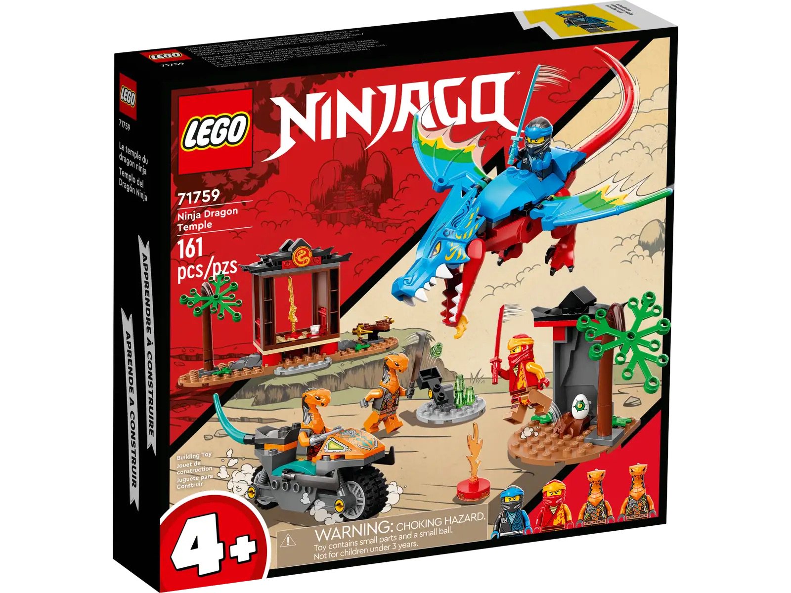 Конструктор Lego Ninjago Драконий храм ниндзя 71759 161 деталь