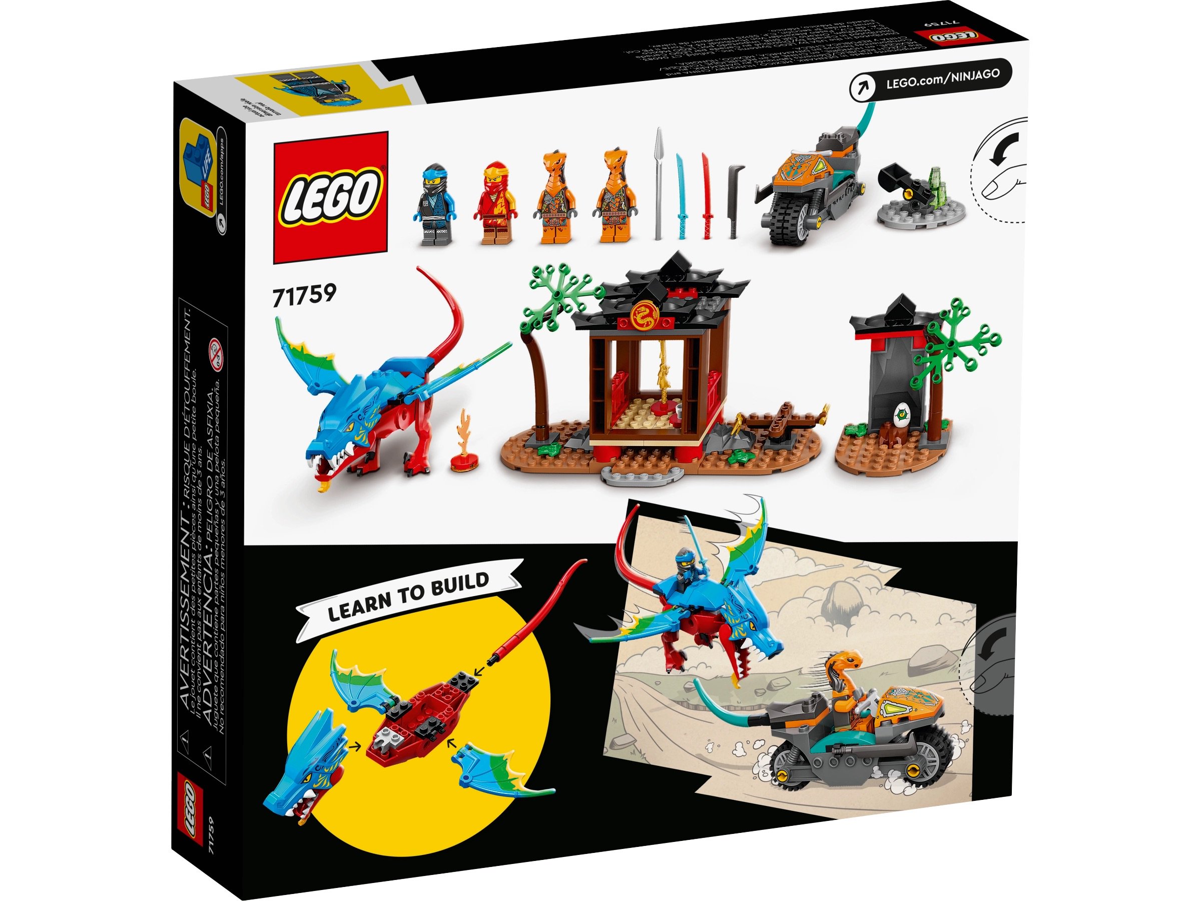 Конструктор Lego Ninjago Драконий храм ниндзя 71759 161 деталь купить,31990