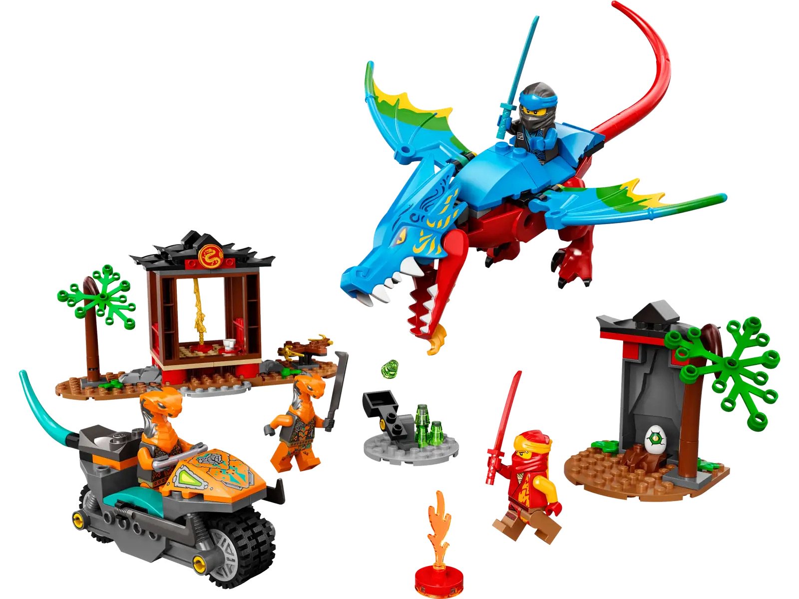 Конструктор Lego Ninjago Драконий храм ниндзя 71759 161 деталь