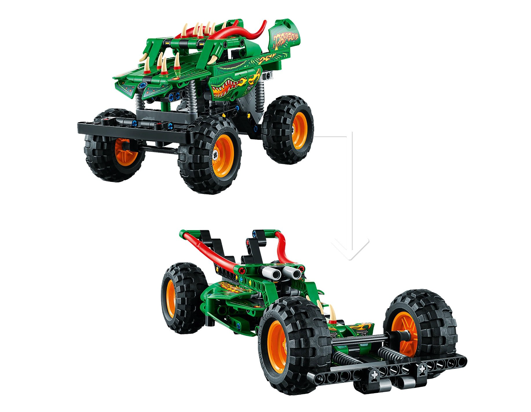 Конструктор Lego Monster Jam Дракон Technic 42149 217 деталей купить,NaN