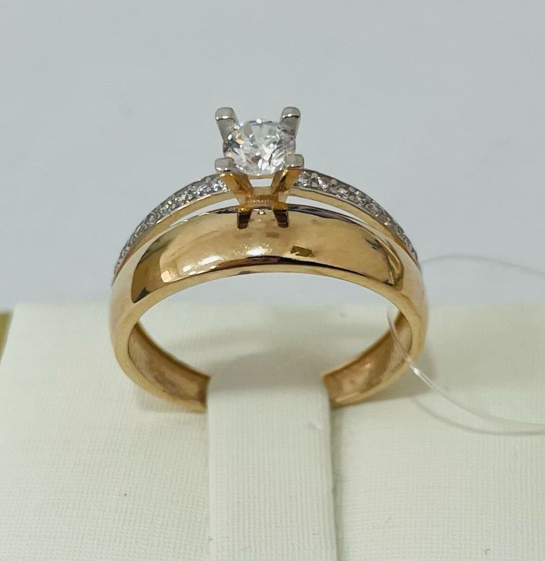 Кольцо Ab 65789654 размер 18 вес 2.16 г золото, фианит купить,NaN