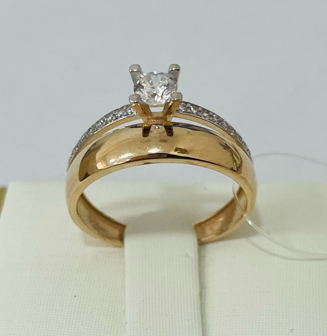 Кольцо Ab 65789654 размер 18 вес 2.16 г золото, фианит купить,NaN