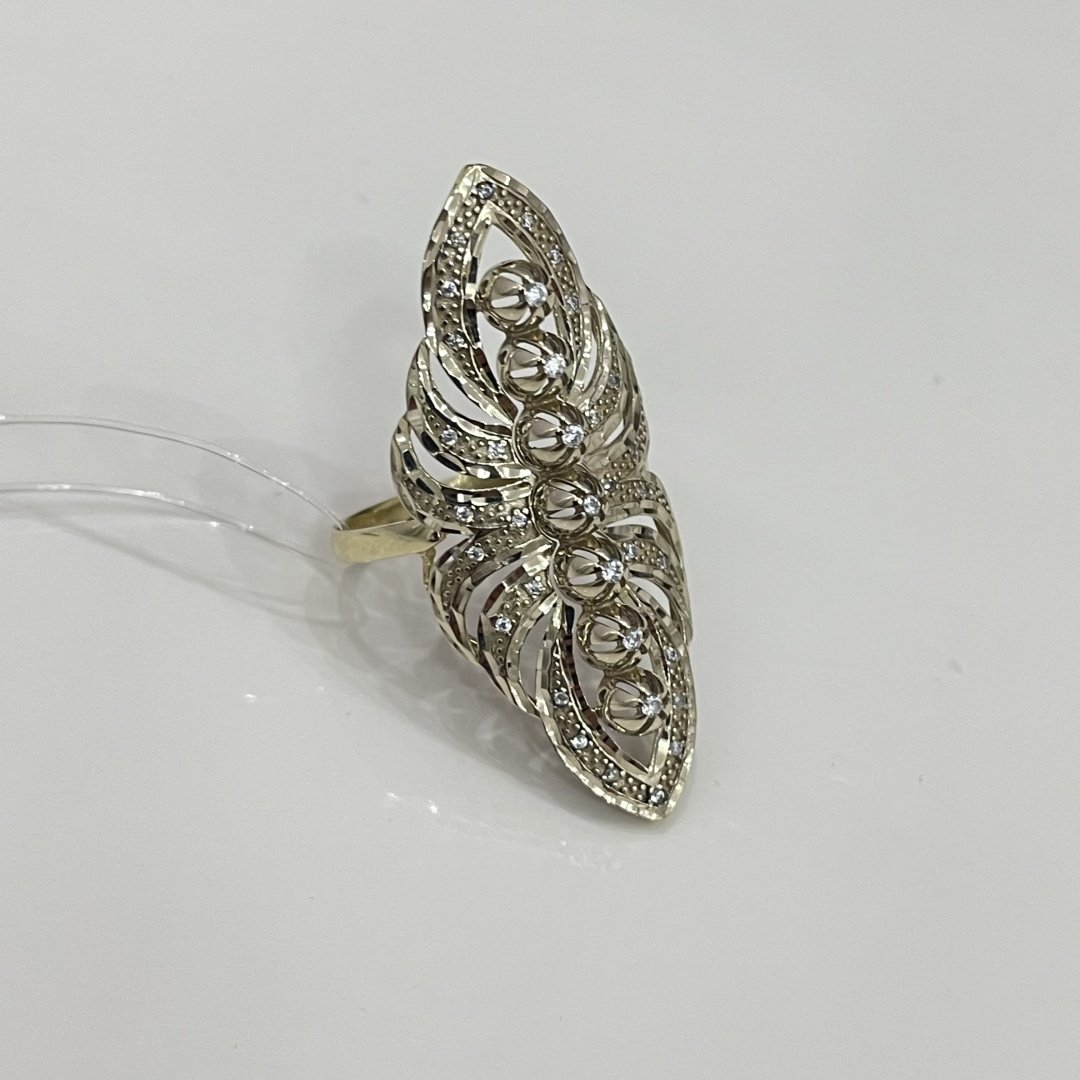 Кольцо Ali Gold R3618 размер 20 вес 4.9 г золото, цирконий купить,NaN