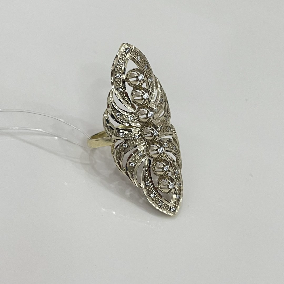 Кольцо Ali Gold R3618 размер 20 вес 4.9 г золото, цирконий купить,NaN