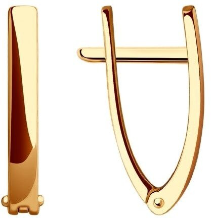 Серьги LUXOR JEWELRY 029781 вес 1.75 г золото, без вставок купить,NaN