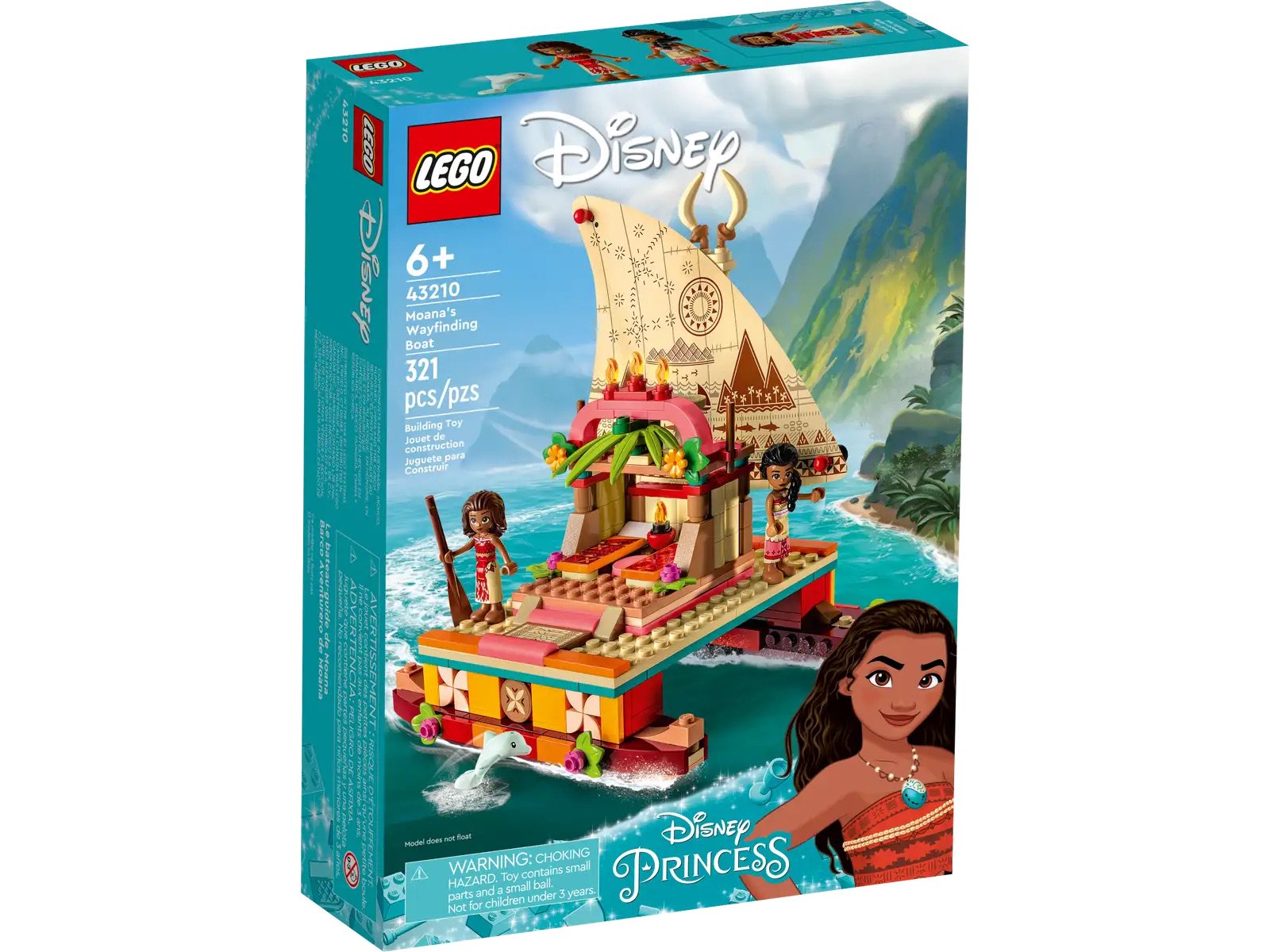 Конструктор Lego Disney Princess Корабль-путеводитель Моаны 43210 321 деталей