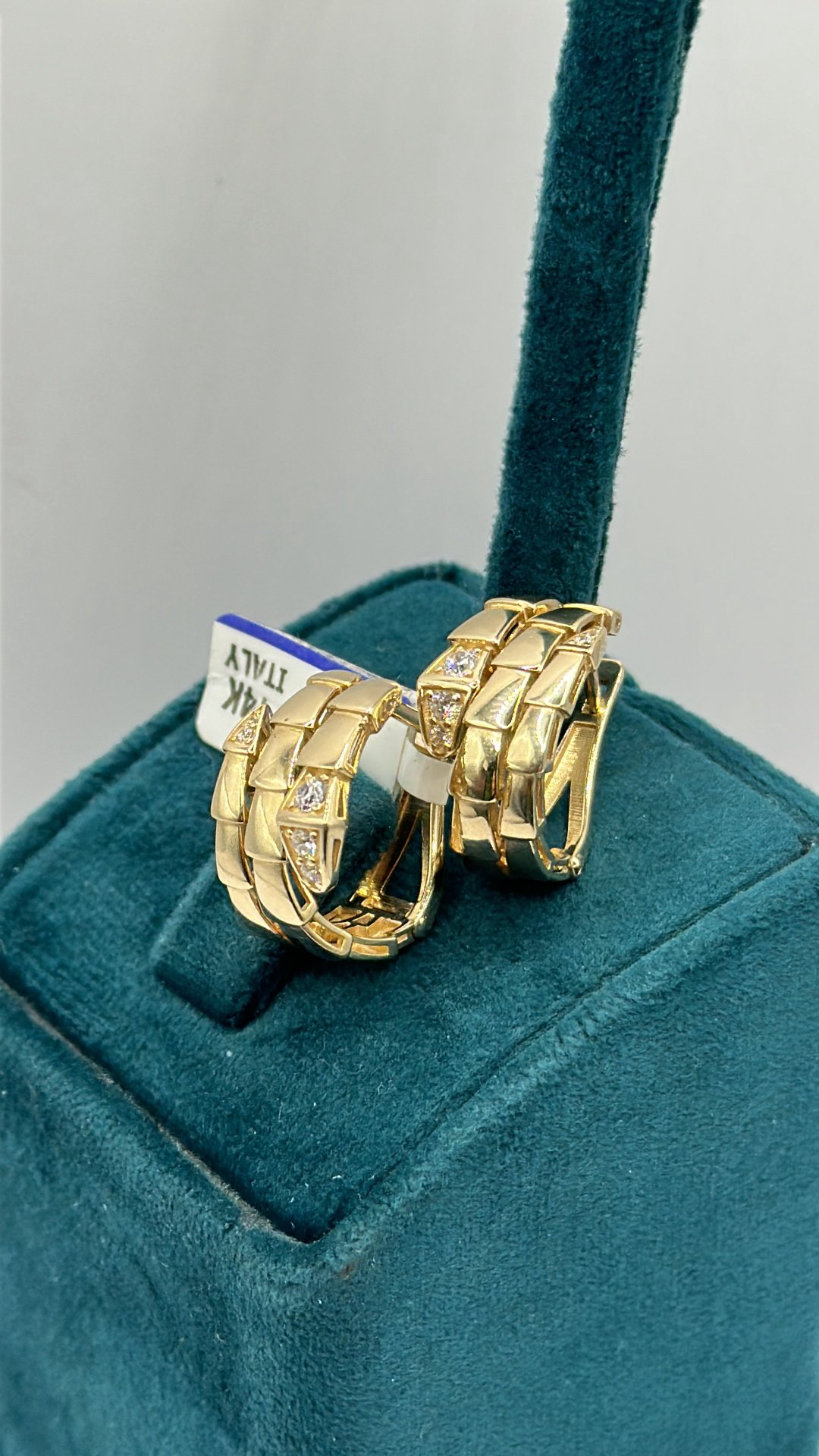 Серьги Ali Gold серьги золото детские конго комплект 585 гвоздики россии бриллиант италия италии змейка жылан Italy вес 6.75 г золото, фианит купить,540000