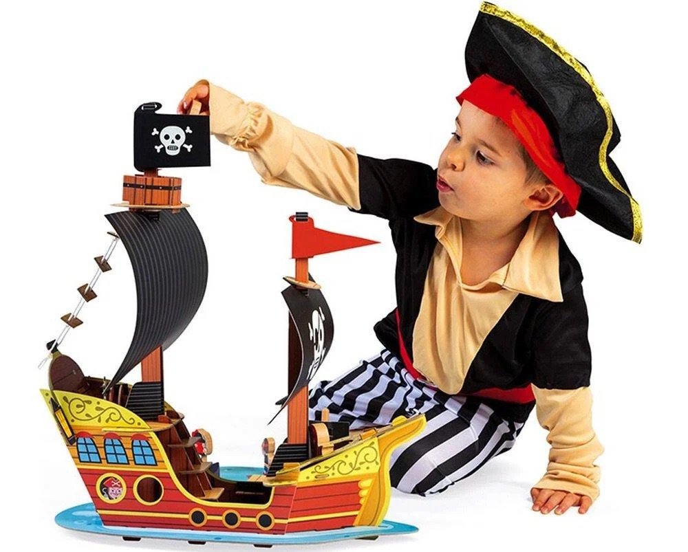 Игровой набор Janod Корабль пиратов 3D J08579 купить,0