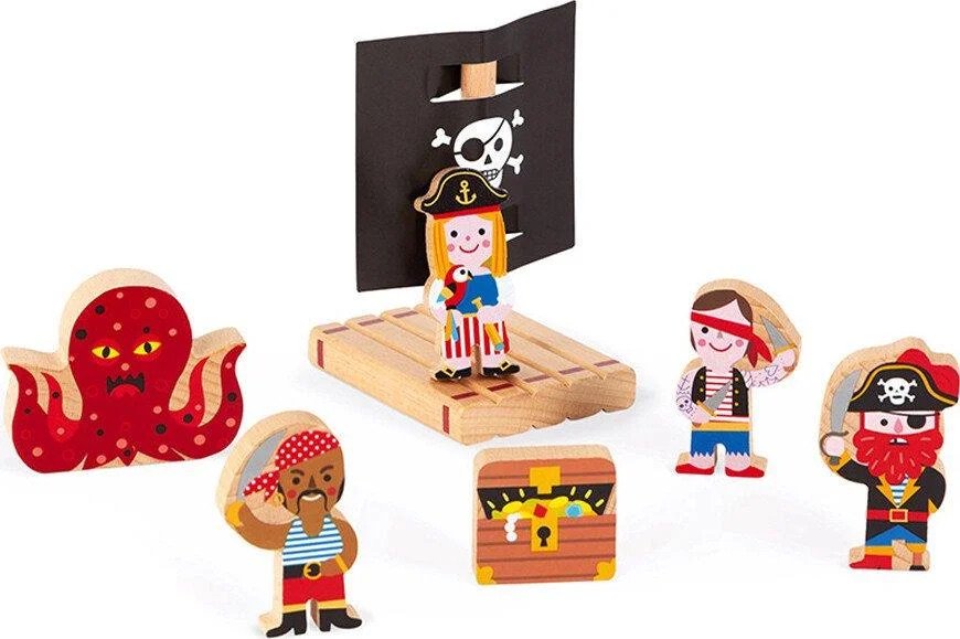 Игровой набор Janod Корабль пиратов 3D J08579 купить,0