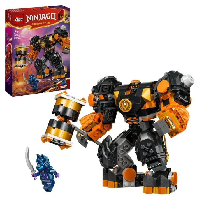 Конструктор Lego Ниндзяго Стихийный земляной робот Коула 71806 235 деталей